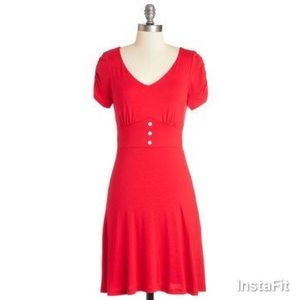 Modcloth Red Bombshell Dress by Gilli